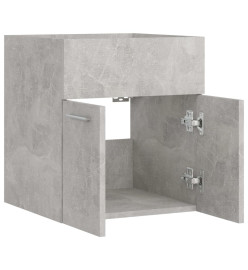 Armoire d'évier Gris béton 41x38,5x46 cm Aggloméré