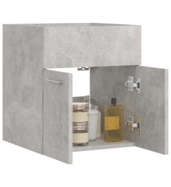 Armoire d'évier Gris béton 41x38,5x46 cm Aggloméré