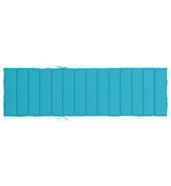 Coussin de chaise longue turquoise tissu oxford