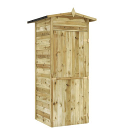 Abri de stockage pour jardin Pin Imprégné 100 x 100 x 210 cm