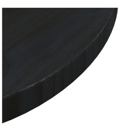 Dessus de table Noir Ø40x2,5 cm Bois de pin massif