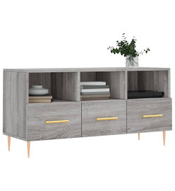 Meuble TV sonoma gris 102x36x50 cm bois d'ingénierie