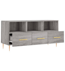 Meuble TV sonoma gris 102x36x50 cm bois d'ingénierie