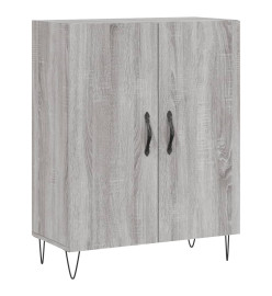 Buffet haut Sonoma gris 69,5x34x180 cm Bois d'ingénierie