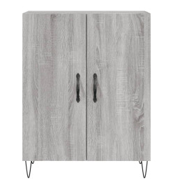 Buffet haut Sonoma gris 69,5x34x180 cm Bois d'ingénierie