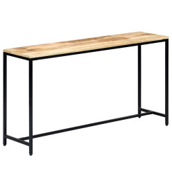 Table console 140 x 35 x 76 cm Bois de manguier massif brut