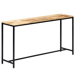 Table console 140 x 35 x 76 cm Bois de manguier massif brut