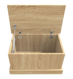 Boîte de rangement chêne sonoma 50x30x28 cm bois d'ingénierie