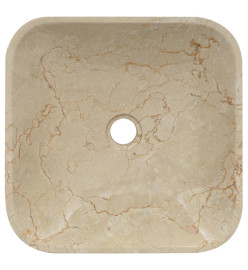 Lavabo Crème 40x40x10 cm Marbre