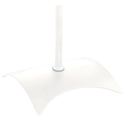 Support universel haut-parleurs 2pcs Blanc 19x19x82-104cm Acier