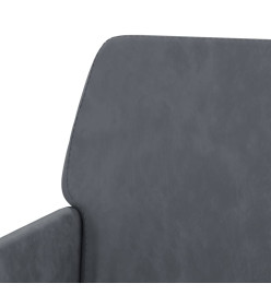 Banc Gris foncé 108x79x79 cm Velours