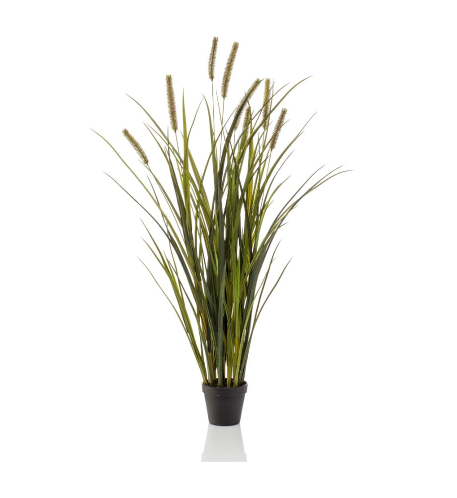 Emerald Herbe de quenouilles artificielle 100 cm en pot