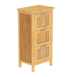 EISL Armoire de salle de bain avec 3 tiroirs Bambou 30x42x82 cm