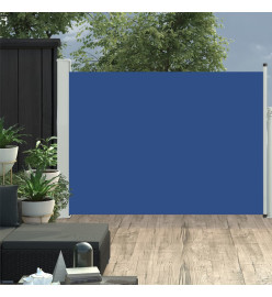 Auvent latéral rétractable de patio 100x500 cm Bleu