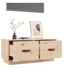 Meuble TV 80x34x35 cm Bois de pin massif