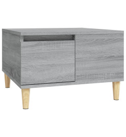 Table basse sonoma gris 55x55x36,5 cm bois d'ingénierie