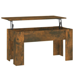 Table basse Chêne fumé 101x49x52 cm Bois d'ingénierie