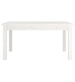 Table basse Blanc 80x50x40 cm Bois massif de pin