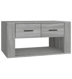 Table basse Sonoma gris 80x50x40 cm Bois d'ingénierie