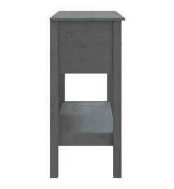 Table console Gris 75x35x75 cm Bois massif de pin