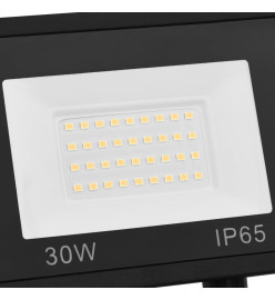 Projecteur à LED avec capteur 30 W Blanc chaud