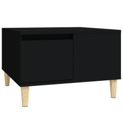 Table basse noir 55x55x36,5 cm bois d'ingénierie