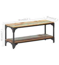 Table basse 90x30x40 cm Bois de récupération massif