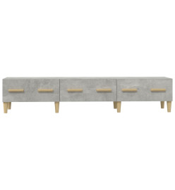 Meuble TV Gris béton 150x34,5x30 cm Bois d'ingénierie