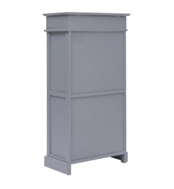 Armoire à chaussures Gris 50 x 28 x 98 cm Bois de Paulownia