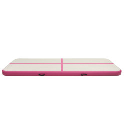 Tapis gonflable de gymnastique avec pompe 500x100x15cm PVC Rose