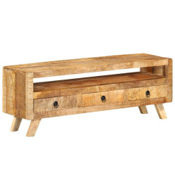 Meuble TV 110x30x40 cm Bois massif de manguier