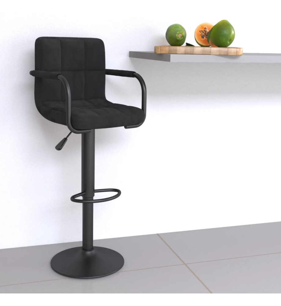 Tabouret de bar Noir Velours