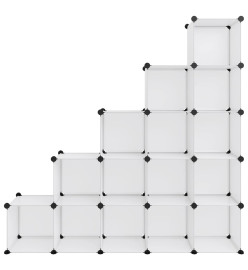 Cubes de rangement 15 pcs Transparent PP