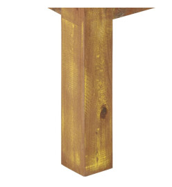 Table basse 60x60x35 cm Bois de récupération massif