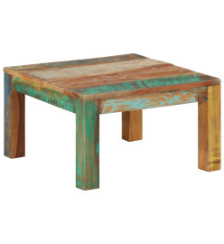 Table basse 60x60x35 cm Bois de récupération massif