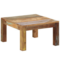 Table basse 60x60x35 cm Bois de récupération massif