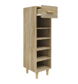 Armoire à chaussures Chêne Sonoma 30x35x105cm Bois d'ingénierie