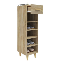 Armoire à chaussures Chêne Sonoma 30x35x105cm Bois d'ingénierie