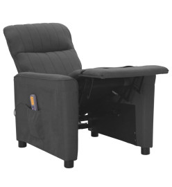 Fauteuil de massage Gris foncé Tissu