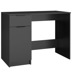 Bureau noir 100x50x75 cm bois d'ingénierie