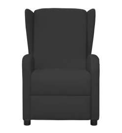 Fauteuil à oreilles noir similicuir