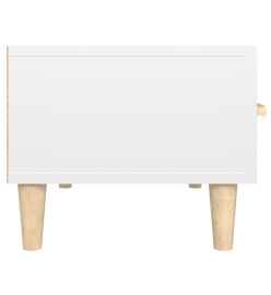 Meuble TV Blanc brillant 150x34,5x30 cm Bois d'ingénierie