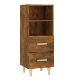 Buffet Chêne fumé 34,5x34x90 cm Bois d'ingénierie