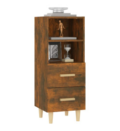 Buffet Chêne fumé 34,5x34x90 cm Bois d'ingénierie