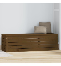 Boîte de rangement Marron miel 109x36,5x33 cm Bois massif pin