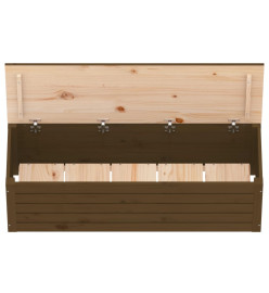 Boîte de rangement Marron miel 109x36,5x33 cm Bois massif pin