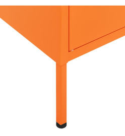 Armoire de rangement Orange 80x35x101,5 cm Acier