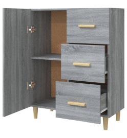 Buffet sonoma gris 69,5x34x90 cm bois d'ingénierie