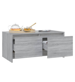 Table basse Sonoma gris 90x50x41,5 cm Aggloméré