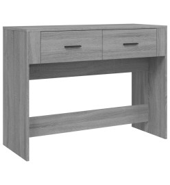 Table console Sonoma gris 100x39x75 cm Bois d'ingénierie